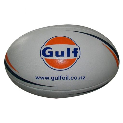 printed logo on rugby ball